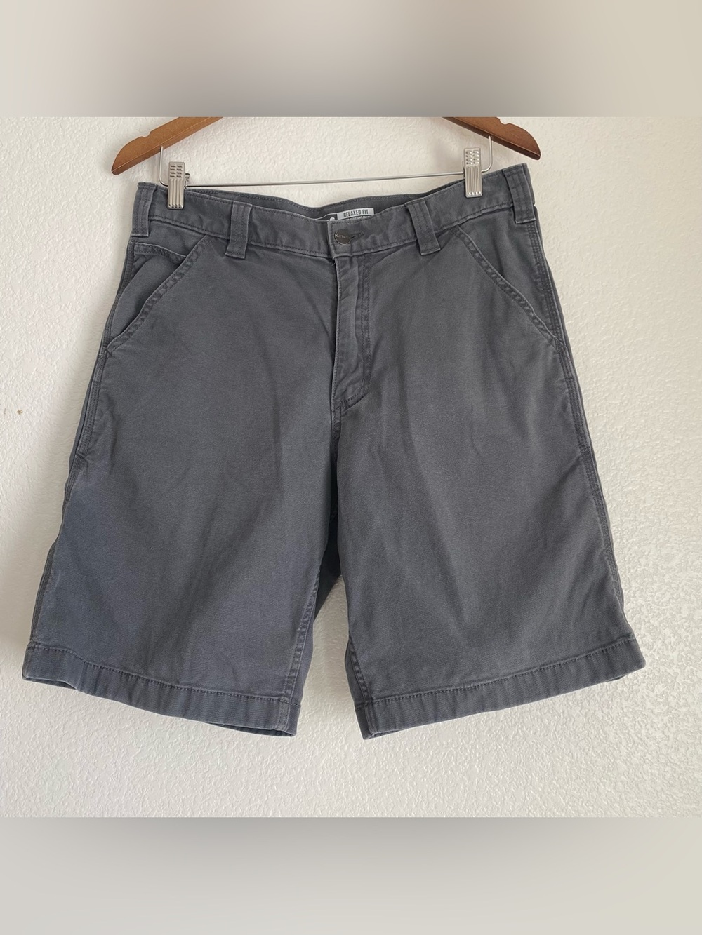 Carhartt relaxed fit utility work shorts, grey, 33